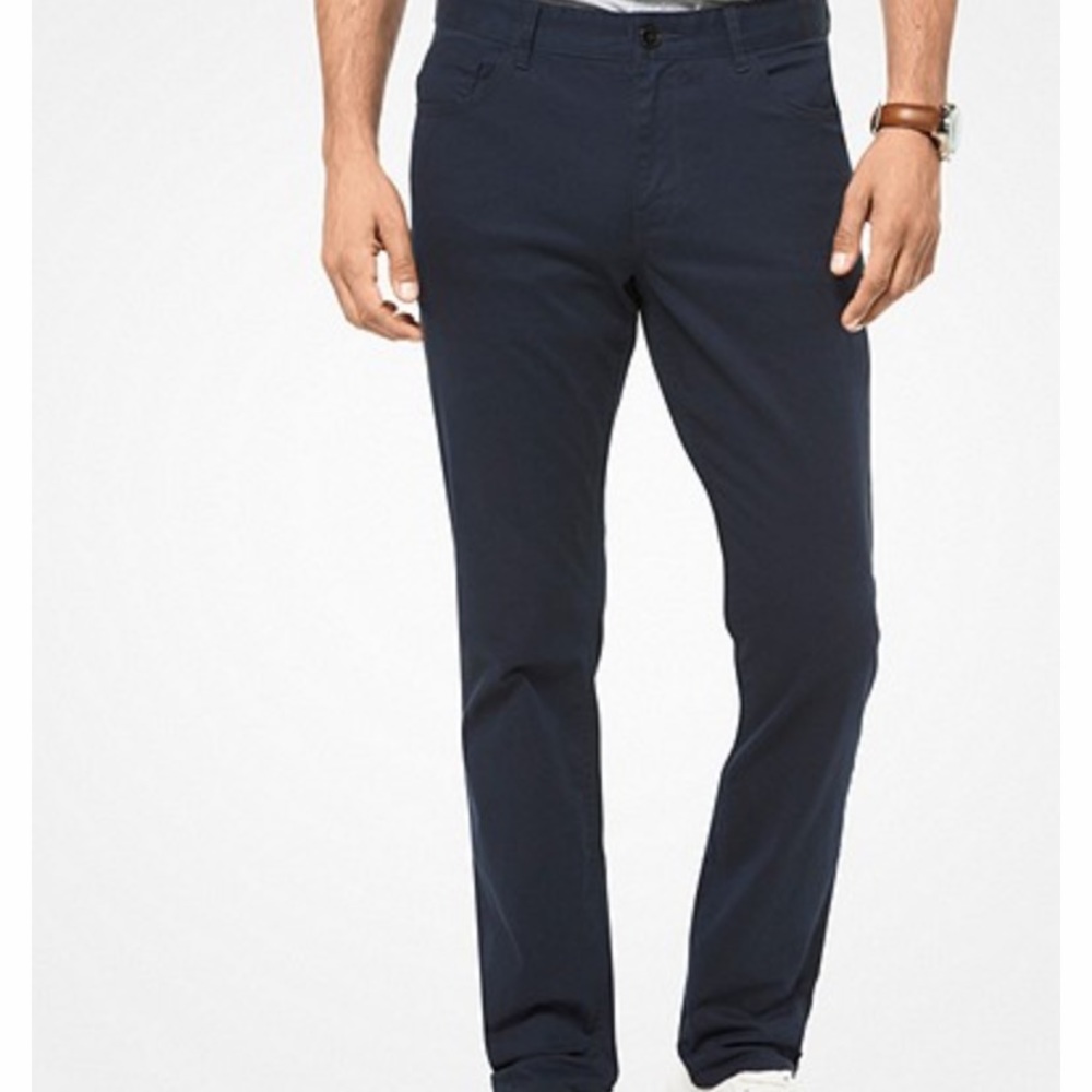 Michael Kors Parker slim fit stretch twill pants